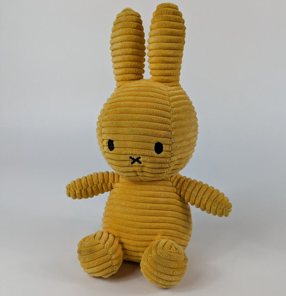 Miffy Corduroy Stuffed Bunny Buttercream Rabbit Plush Nijntje Official Yellow